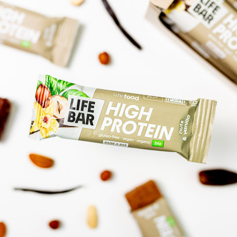 Lifebar Protein tyčinka oříšková s vanilkou BIO