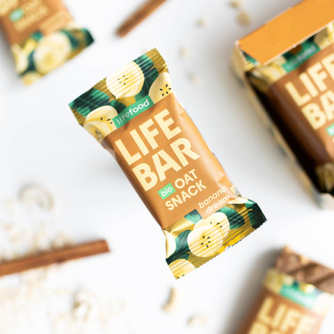 Lifebar Oat Snack banánový BIO