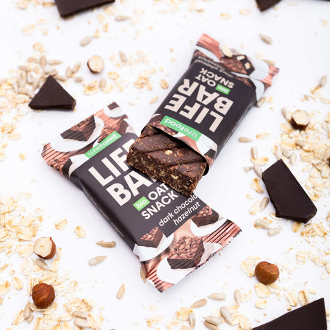 Lifebar Oat Snack čokoládový s lískovými oříšky BIO