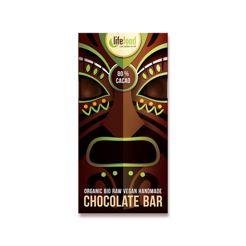 Lifefood čokoláda 80 % kakao RAW BIO