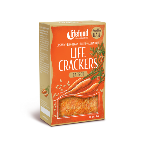 LIFE CRACKERS Mrkvánky RAW BIO