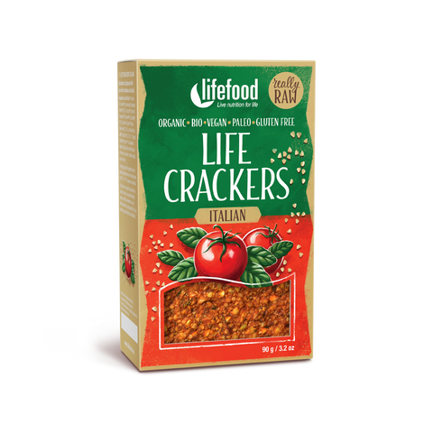 LIFE CRACKERS Italské RAW BIO