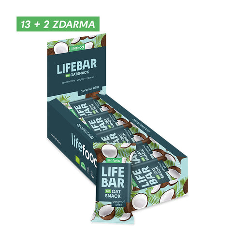 Box Lifebar Oat Snack kokosový BIO