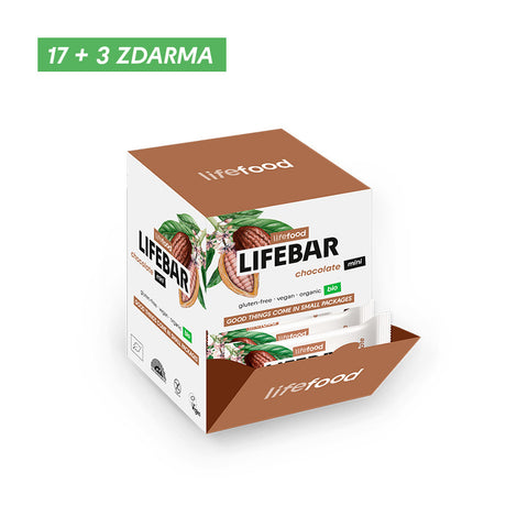 Box Lifebar tyčinka MINI čokoládová BIO