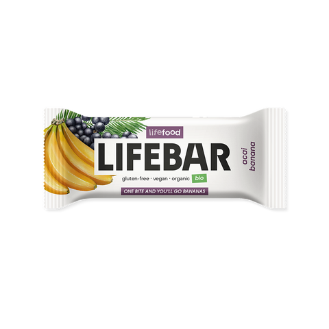 Lifebar tyčinka acai s banánem RAW BIO