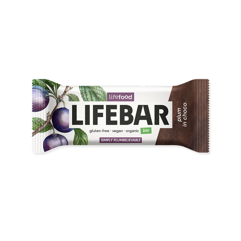 Lifebar InChoco tyčinka švestka RAW BIO