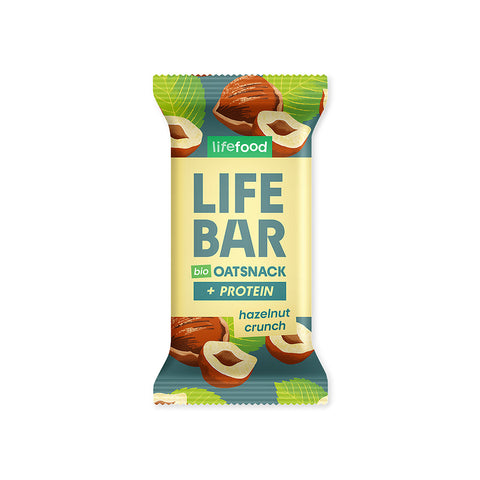 Lifebar Oat Snack Protein s lískovými oříšky BIO