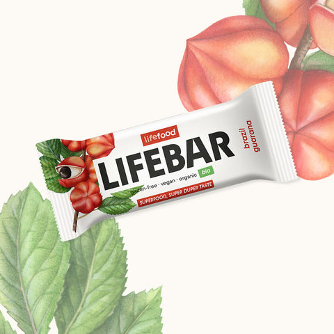 LIFEBAR tyčinka s guaranou a para ořechy BIO