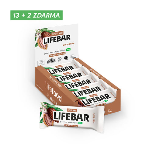 Box Lifebar tyčinka čokoládová RAW BIO