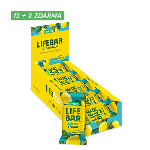 Box Lifebar Oat Snack citronový BIO