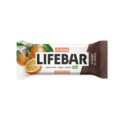Lifebar InChoco tyčinka pomeranč RAW BIO