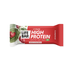 Lifebar Protein tyčinka jahodová BIO