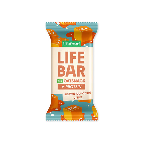 Lifebar Oat Snack Protein slaný karamel BIO